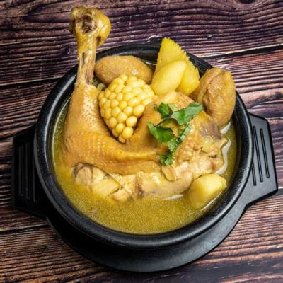  Sancocho de Gallina - Eteläamerikkalainen mukavuutaruoka, joka yhdistää riemukkaasti voimakkaita makuja ja täytellistä koostumusta!